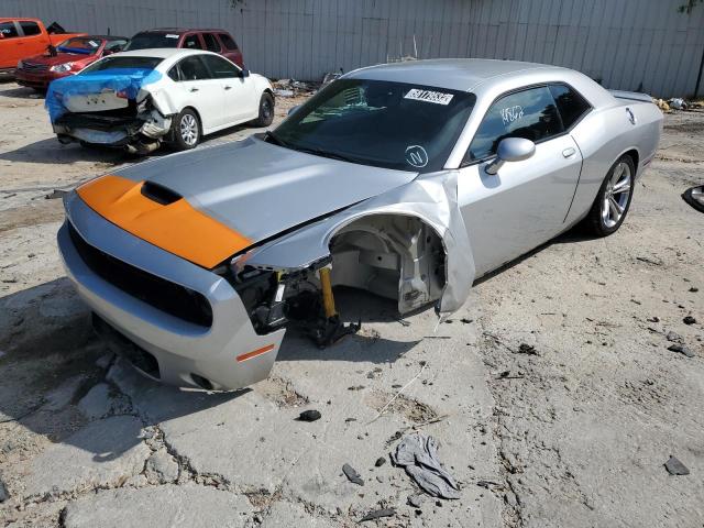 2C3CDZBTXMH546629 - 2021 DODGE CHALLENGER SILVER photo 2