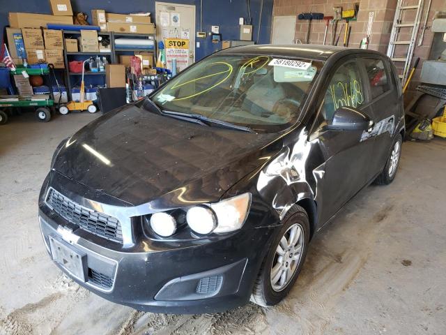 1G1JA6SH4C4109221 - 2012 CHEVROLET SONIC LS BLACK photo 2