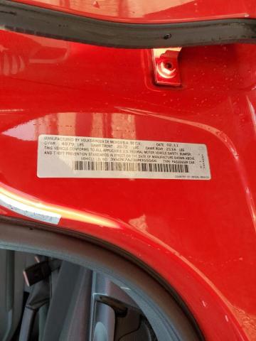3VW2K7AJ3BM355566 - 2011 VOLKSWAGEN JETTA BASE Կարմիր լուսանկար 10