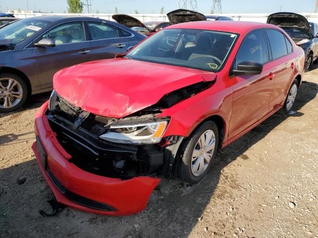 3VW2K7AJ3BM355566 - 2011 VOLKSWAGEN JETTA BASE Կարմիր լուսանկար 2