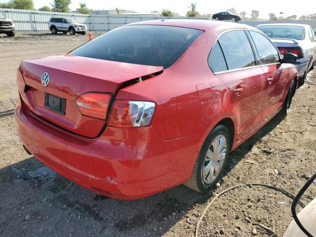 3VW2K7AJ3BM355566 - 2011 VOLKSWAGEN JETTA BASE Կարմիր լուսանկար 4