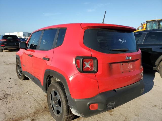 ZACCJAAB3HPF97277 - 2017 JEEP RENEGADE S RED photo 3