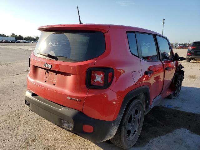 ZACCJAAB3HPF97277 - 2017 JEEP RENEGADE S RED photo 4