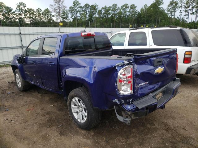1GCGSCEN0H1245739 - 2017 CHEVROLET COLORADO L BLUE photo 3