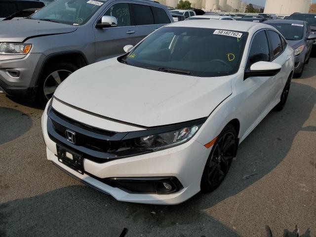 19XFC2F81LE204506 - 2020 HONDA CIVIC SPOR WHITE photo 2