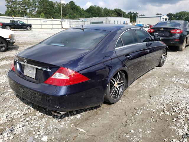 WDDDJ75X96A008832 - 2006 MERCEDES-BENZ CLS 500 BLUE photo 4