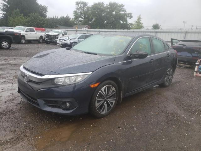 19XFC1F78GE020171 - 2016 HONDA CIVIC EXL Niebieski zdjęcie 2