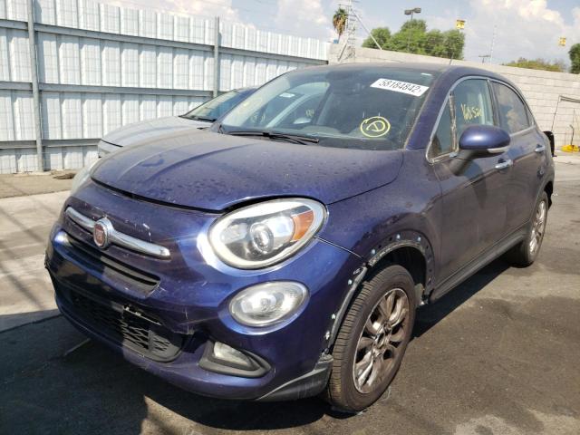 ZFBCFXDT0GP325159 - 2016 FIAT 500X LOUNG BLUE photo 2