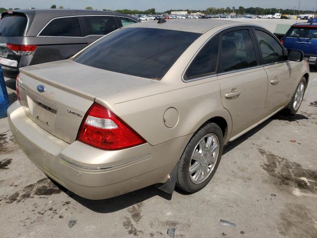 1FAHP25107G116818 - 2007 FORD FIVE HUNDR BEIGE photo 4