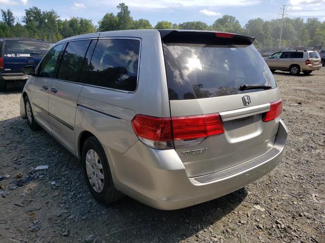 5FNRL38228B030541 - 2008 HONDA ODYSSEY LX SILVER photo 3