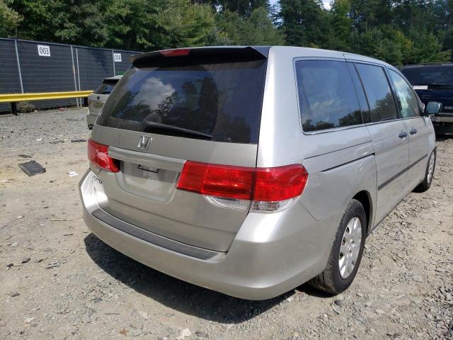 5FNRL38228B030541 - 2008 HONDA ODYSSEY LX SILVER photo 4