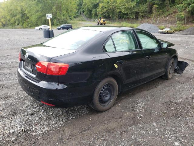 3VW2K7AJ6EM311209 - 2014 VOLKSWAGEN JETTA BASE أسود صورة 4