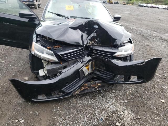 3VW2K7AJ6EM311209 - 2014 VOLKSWAGEN JETTA BASE أسود صورة 9