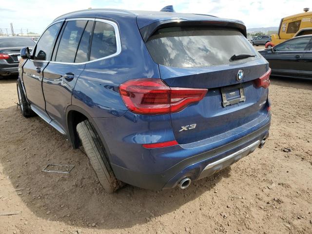 5UXTY3C03L9B66713 - 2020 BMW X3 SDRIVE3 BLUE photo 3
