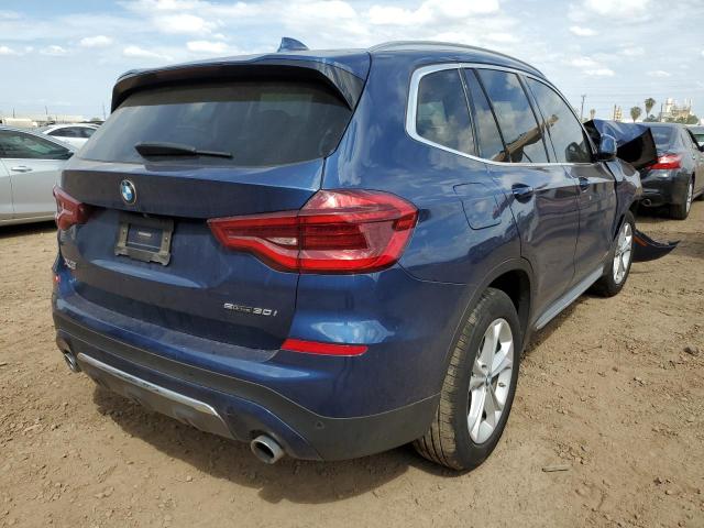 5UXTY3C03L9B66713 - 2020 BMW X3 SDRIVE3 BLUE photo 4