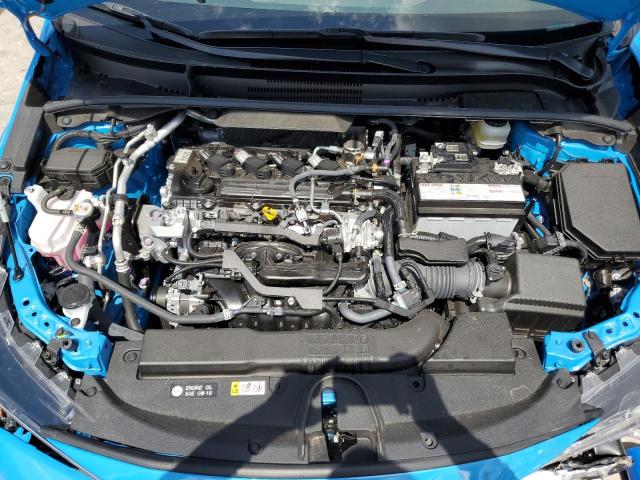 JTND4MBE6M3126689 - 2021 TOYOTA COROLLA SE BLUE photo 7