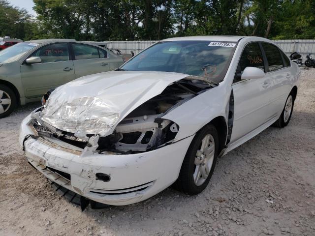 2G1WB5E3XE1120316 - 2014 CHEVROLET IMPALA LIM WHITE photo 2