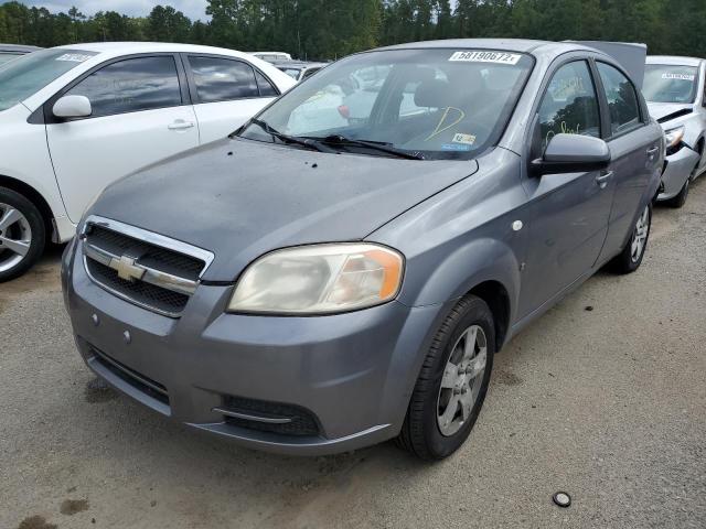 KL1TD56637B188805 - 2007 CHEVROLET AVEO BASE GRAY photo 2