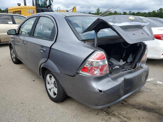 KL1TD56637B188805 - 2007 CHEVROLET AVEO BASE GRAY photo 3
