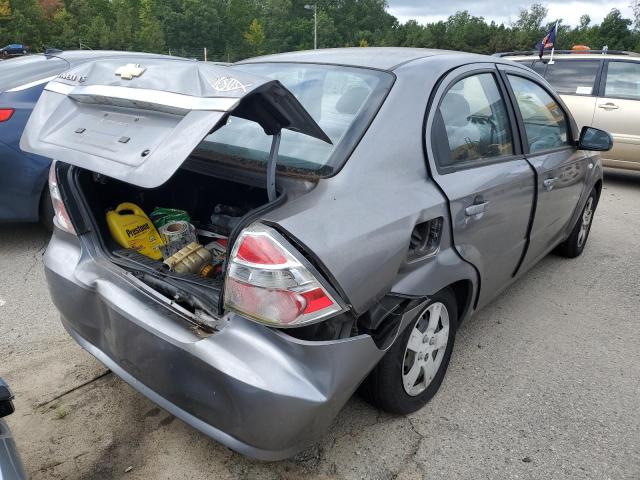 KL1TD56637B188805 - 2007 CHEVROLET AVEO BASE GRAY photo 4
