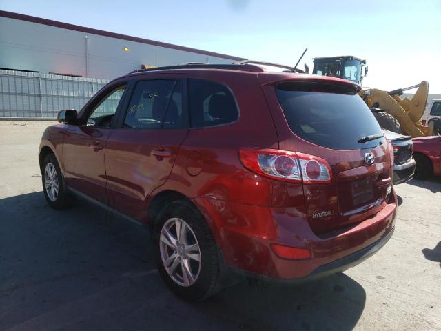 5XYZHDAG1BG007264 - 2011 HYUNDAI SANTA FE RED photo 3