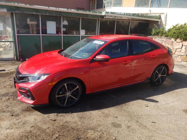 SHHFK7G40LU218384 - 2020 HONDA CIVIC SPOR RED photo 2