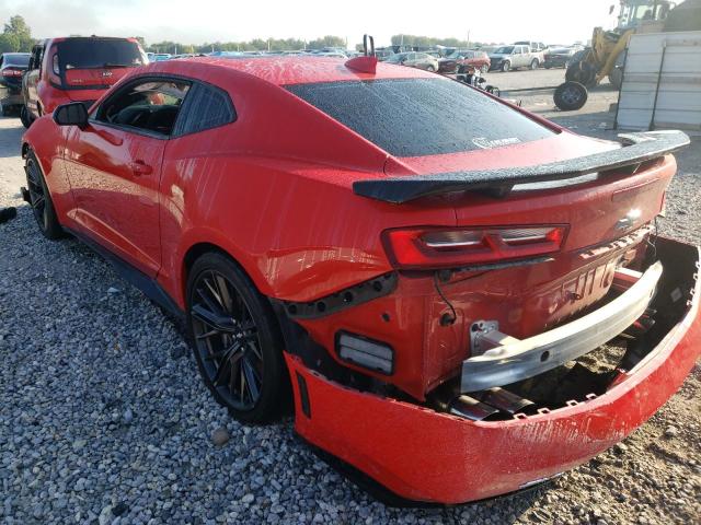 1G1FK1R66J0134359 - 2018 CHEVROLET CAMARO ZL1 RED photo 3