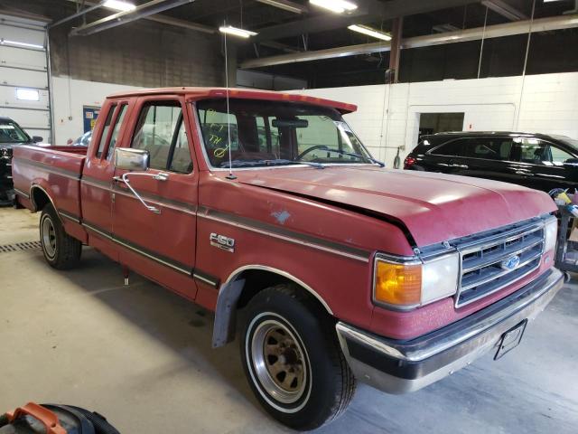 1FTEX15N6KKB05824 - 1989 FORD F150 RED photo 1