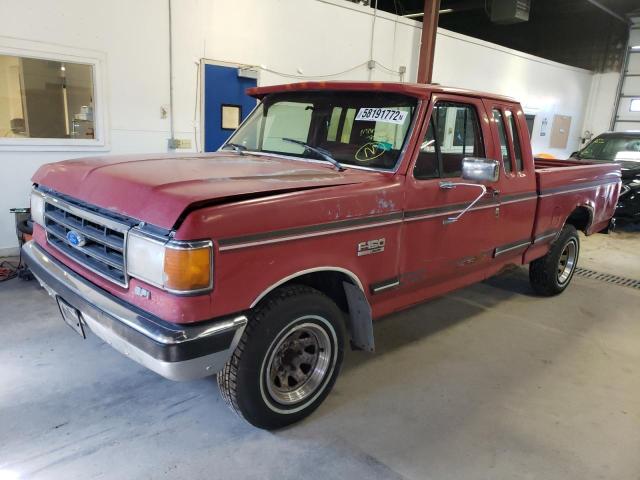 1FTEX15N6KKB05824 - 1989 FORD F150 RED photo 2
