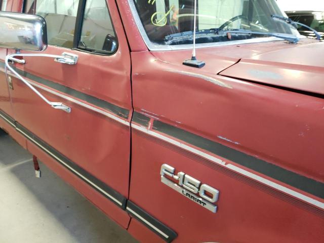 1FTEX15N6KKB05824 - 1989 FORD F150 RED photo 9