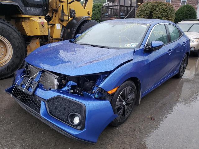 SHHFK7H75HU216663 - 2017 HONDA CIVIC EXL Mavi foto 2