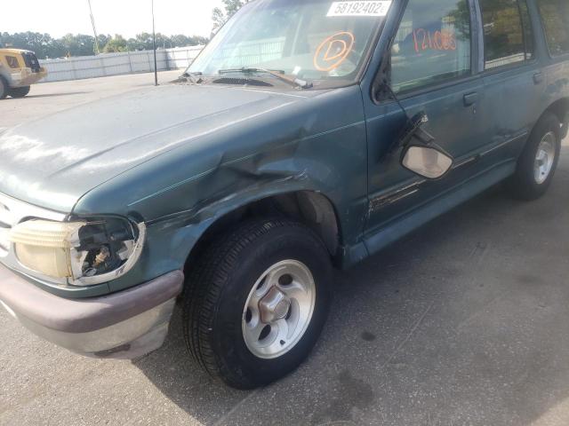 1FMDU34X6SZB41177 - 1995 FORD EXPLORER GREEN photo 9