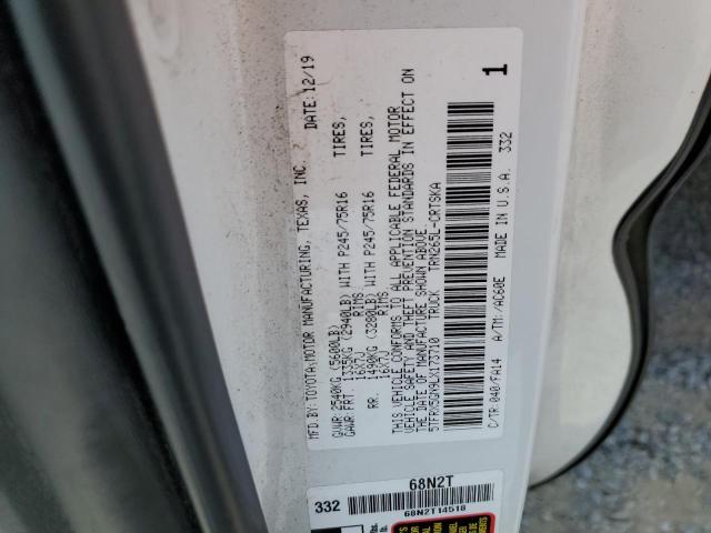 5TFRX5GN9LX173710 - 2020 TOYOTA TACOMA ACCESS CAB  ფოტო 10