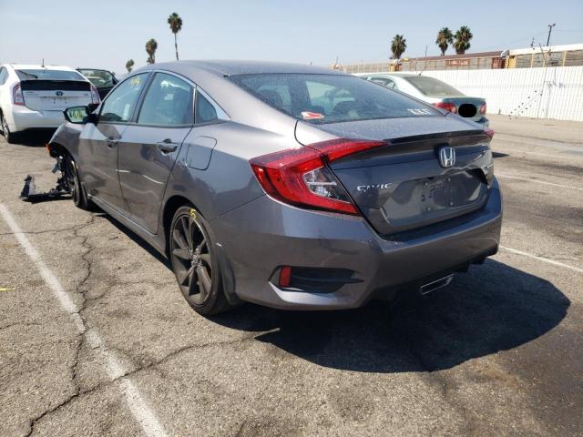 2HGFC2F84MH542327 - 2021 HONDA CIVIC SPOR GRAY photo 3