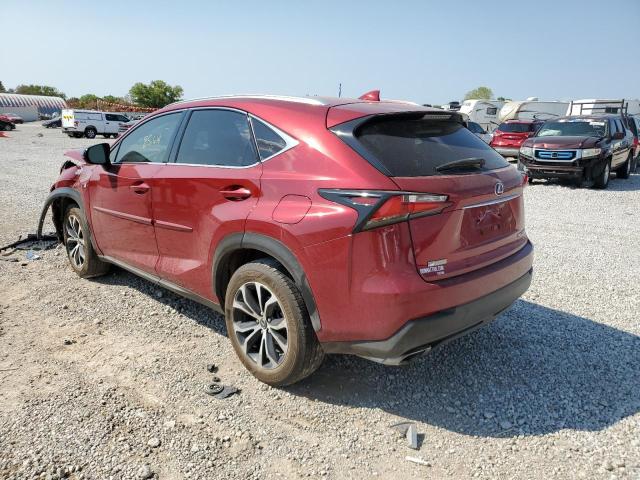 JTJBARBZ0G2085259 - 2016 LEXUS NX 200T BA RED photo 3