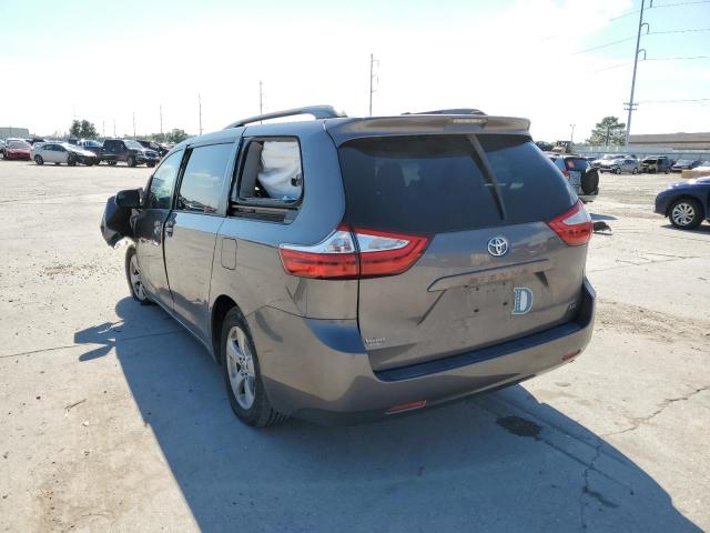 5TDKZ3DC5HS774015 - 2017 TOYOTA SIENNA LE GRAY photo 3