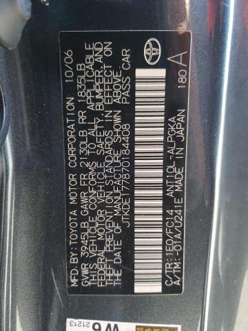 JTKDE177870184408 - 2007 TOYOTA SCION TC გრაფიტი ფოტო 10