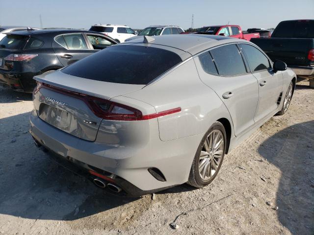 KNAE15LA8M6093953 - 2021 KIA STINGER GRAY photo 4