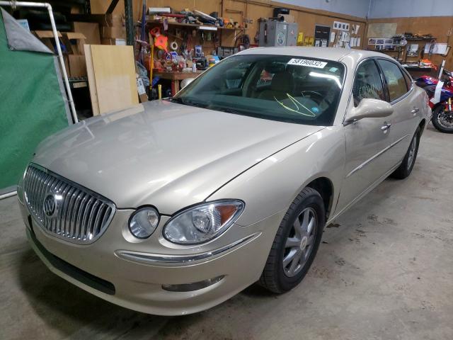 2G4WD582081176947 - 2008 BUICK LACROSSE C BEIGE photo 2