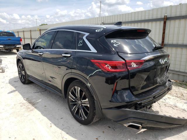 3PCAJ5BAXMF111523 - 2021 INFINITI QX50 LUXE BLACK photo 3