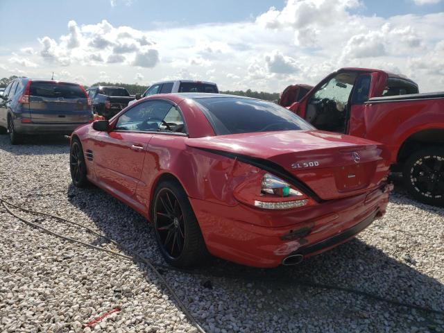 WDBSK75F64F081130 - 2004 MERCEDES-BENZ SL 500 RED photo 3