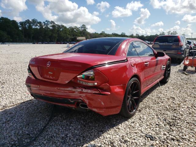 WDBSK75F64F081130 - 2004 MERCEDES-BENZ SL 500 RED photo 4