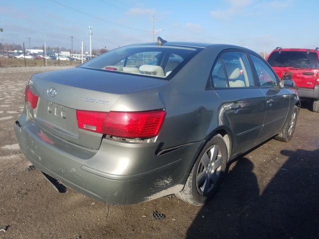 5NPET46C09H428298 - 2009 HYUNDAI SONATA GLS GRAY photo 4