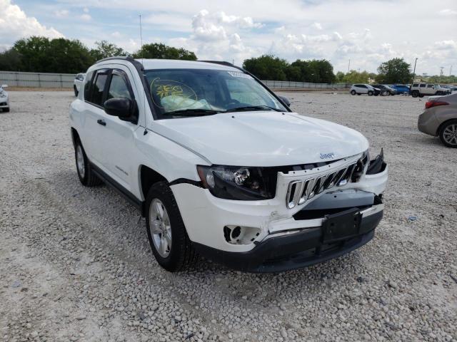 1C4NJCBBXGD694119 - 2016 JEEP COMPASS SP WHITE photo 1