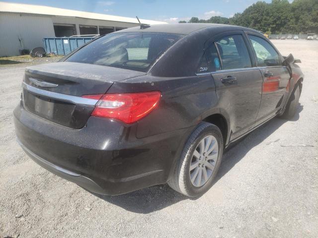 1C3CCBBB0CN137630 - 2012 CHRYSLER 200 BLACK photo 4