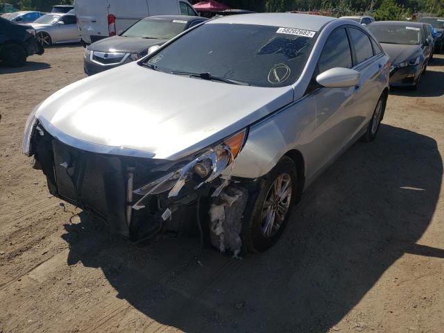 5NPEB4ACXDH756296 - 2013 HYUNDAI SONATA GLS SILVER photo 2