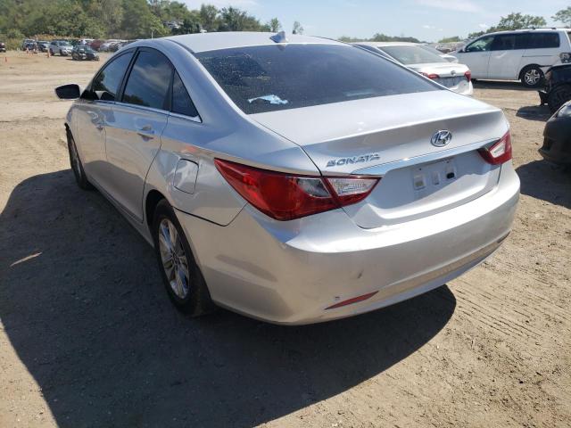 5NPEB4ACXDH756296 - 2013 HYUNDAI SONATA GLS SILVER photo 3