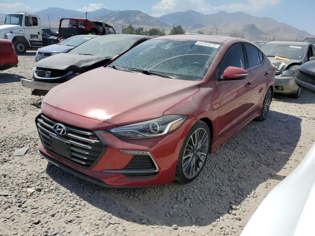 KMHD04LBXJU451917 - 2018 HYUNDAI ELANTRA SP RED photo 2