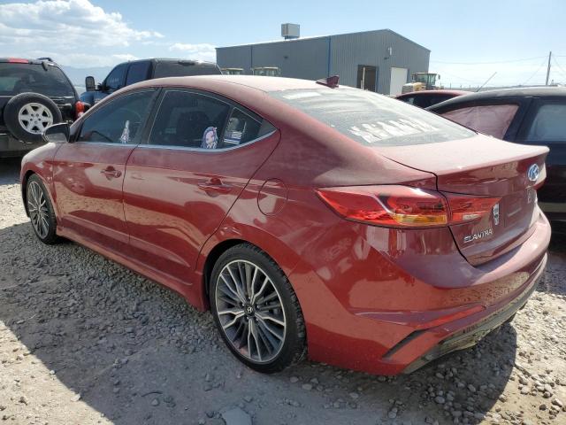 KMHD04LBXJU451917 - 2018 HYUNDAI ELANTRA SP RED photo 3