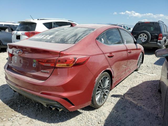 KMHD04LBXJU451917 - 2018 HYUNDAI ELANTRA SP RED photo 4